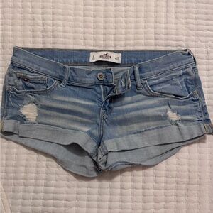 Hollister Women's Blue Denim Shorts